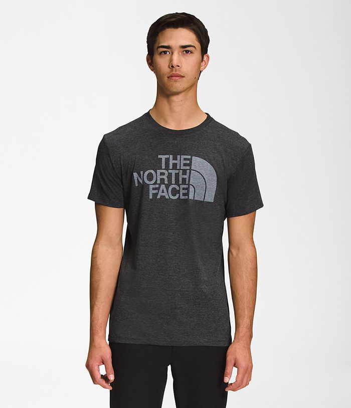 The North Face Short Sleeve Half Dome Tri-Blend Mens T-Shirts Black 846173-IAX